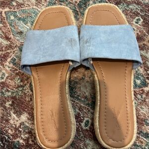 Universal Thread Light Blue Slide Sandals